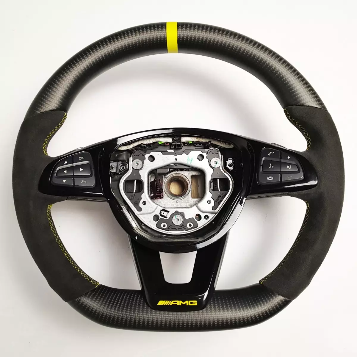 Steering Wheel AMG Satin Carbon Alcantara for Mercedes-Benz C-Class W205 