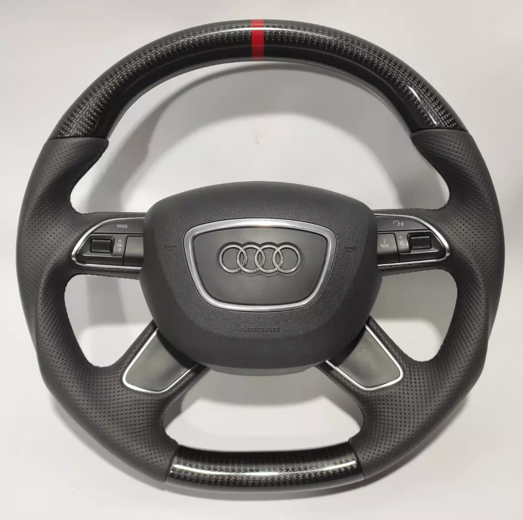 Audi A4 A5 B8 Q5 Q7 Steering Wheel Carbon Leather