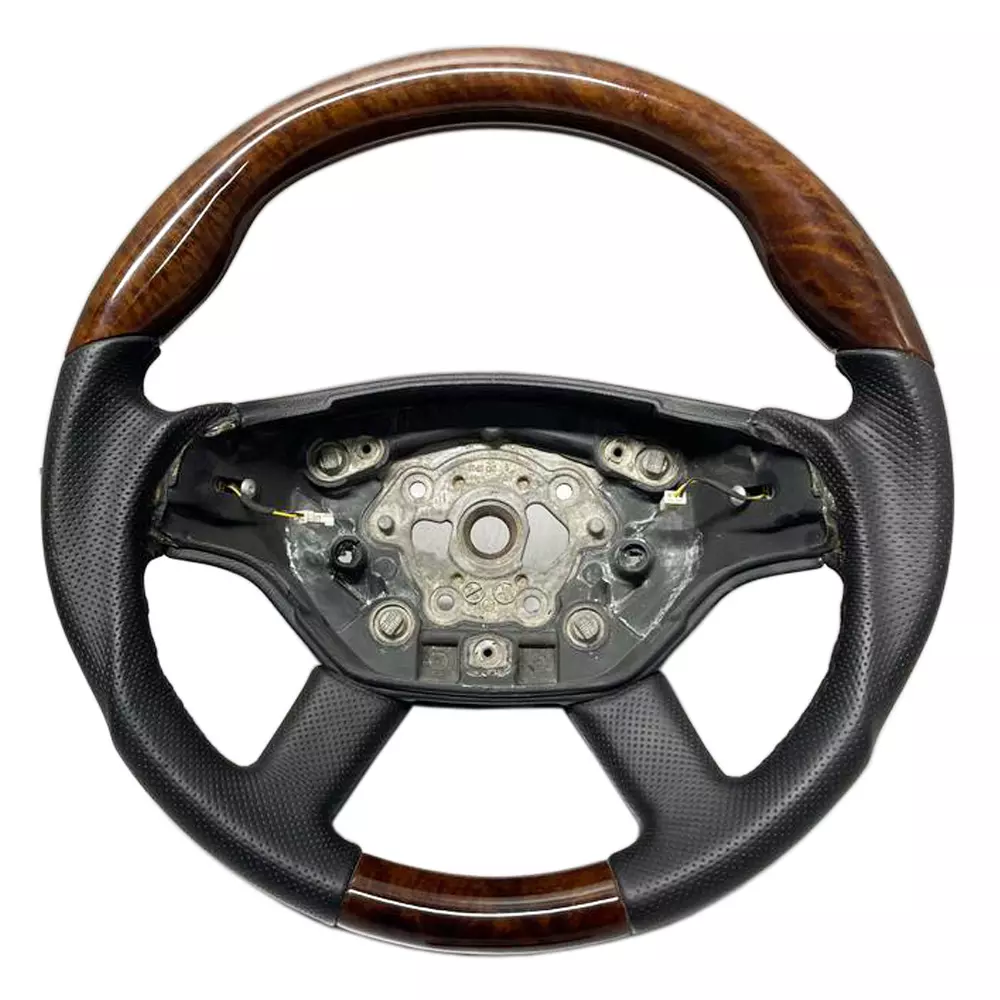 Steering Wheel Burl Wood Leather Mercedes-Benz S-Class W221 
