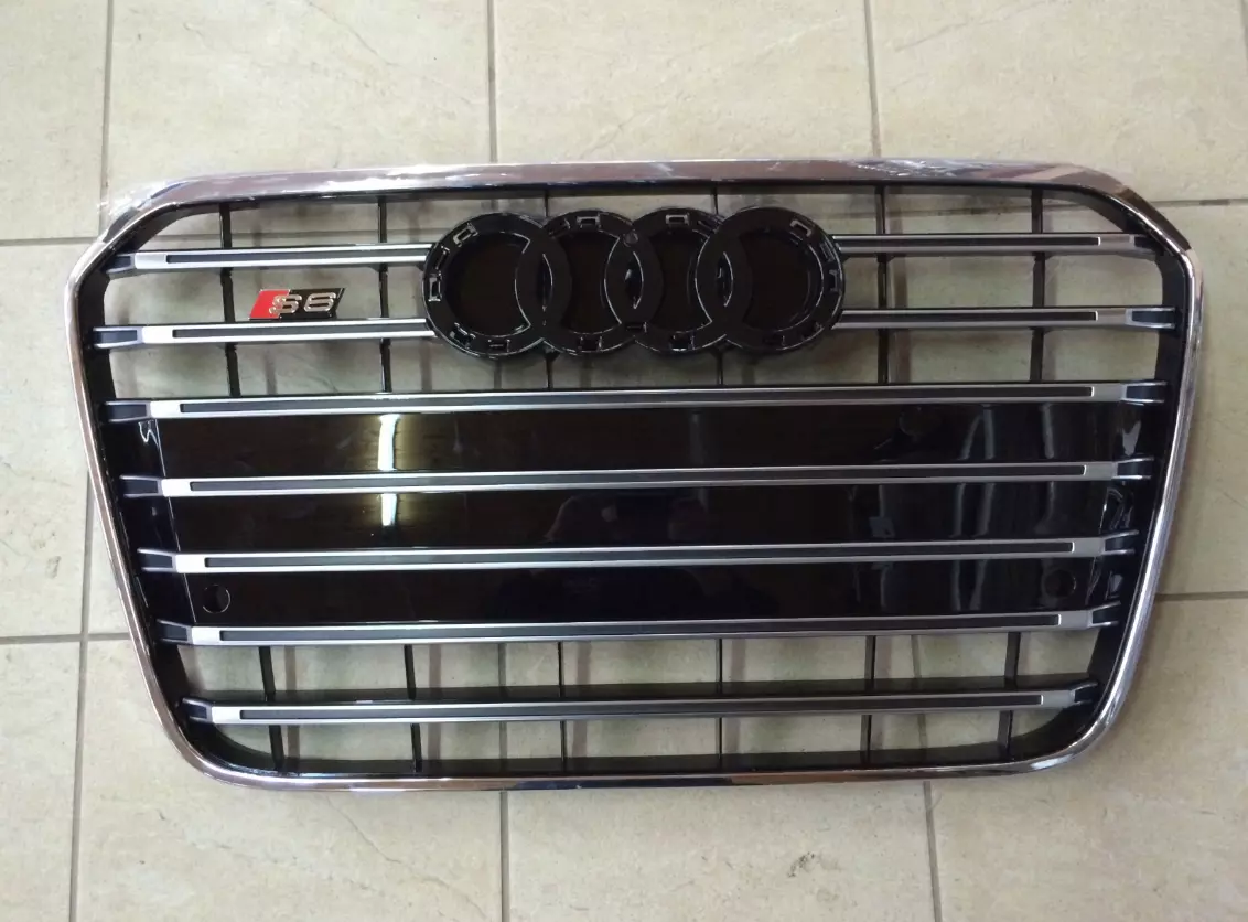 Front Bumper Radiator Grill Audi A6 Style S6 2011-2015 Chrome