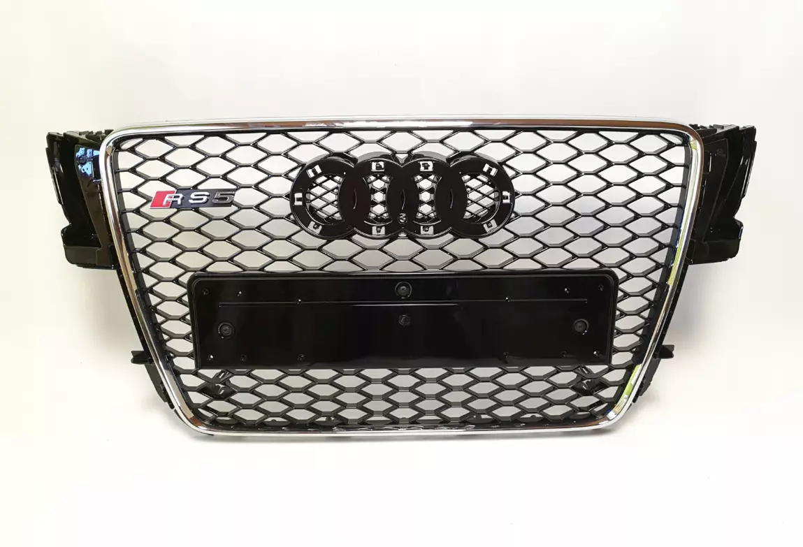 Front Bumper Radiator Grill Audi A5 07-11 RS5 Style Chrome
