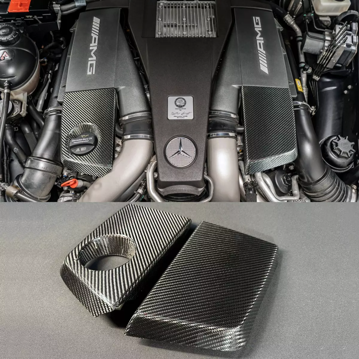 G63 AMG Carbon Fiber Engine Trim for Mercedes-Benz W463 G-Class