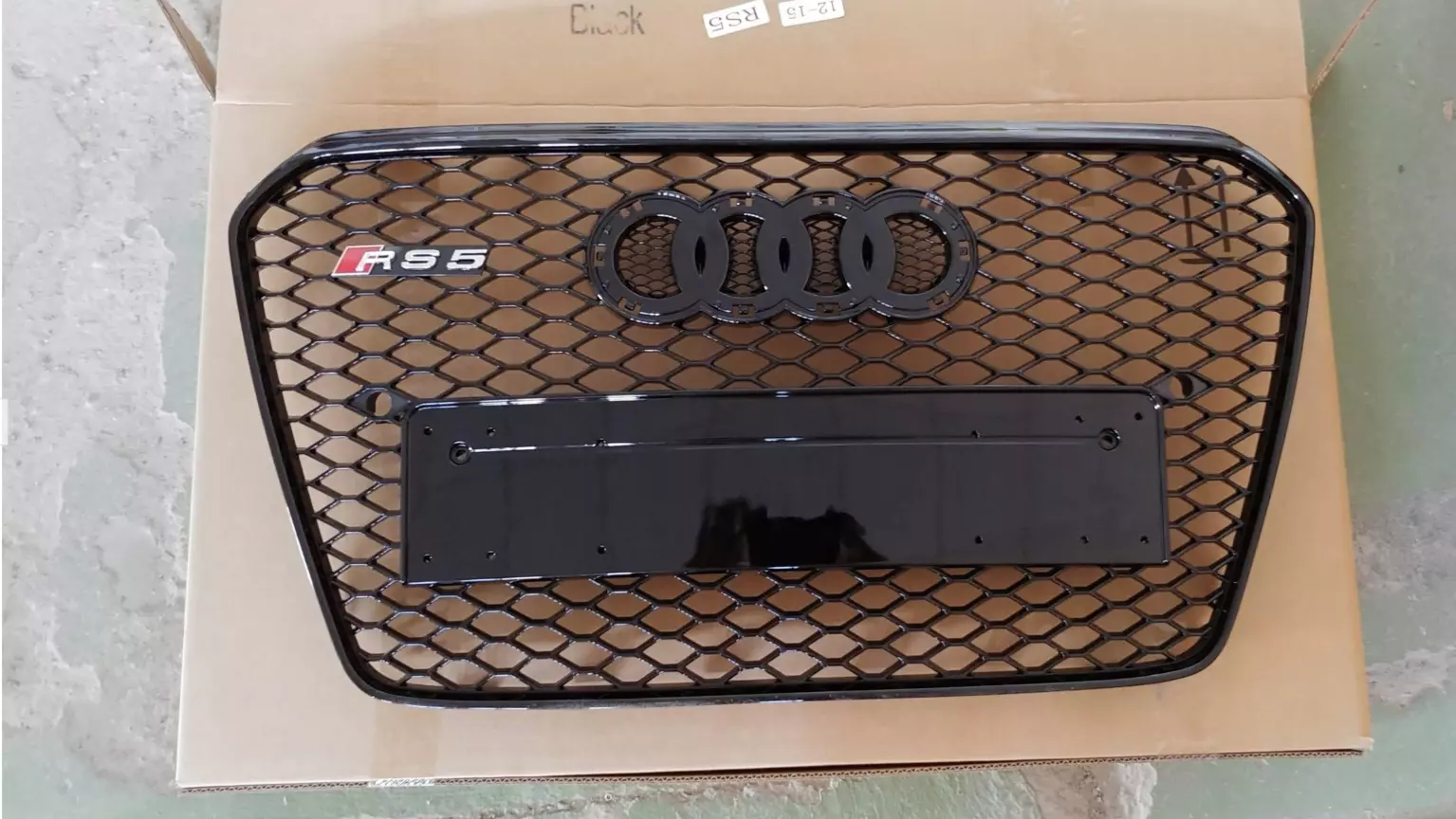 Front Bumper Radiator Grill Audi A5 12-15 RS5 Black