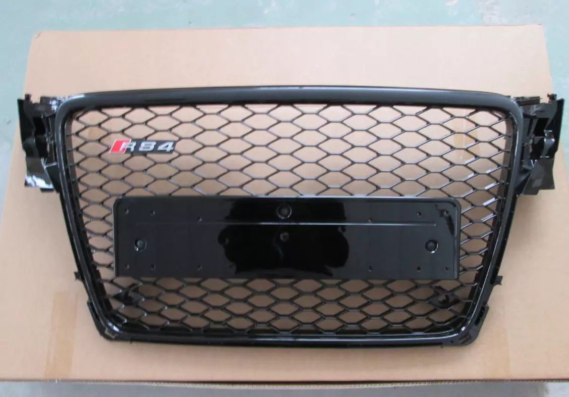 Front Bumper Radiator Grill Audi A4 Style RS4 2008-2012 Black