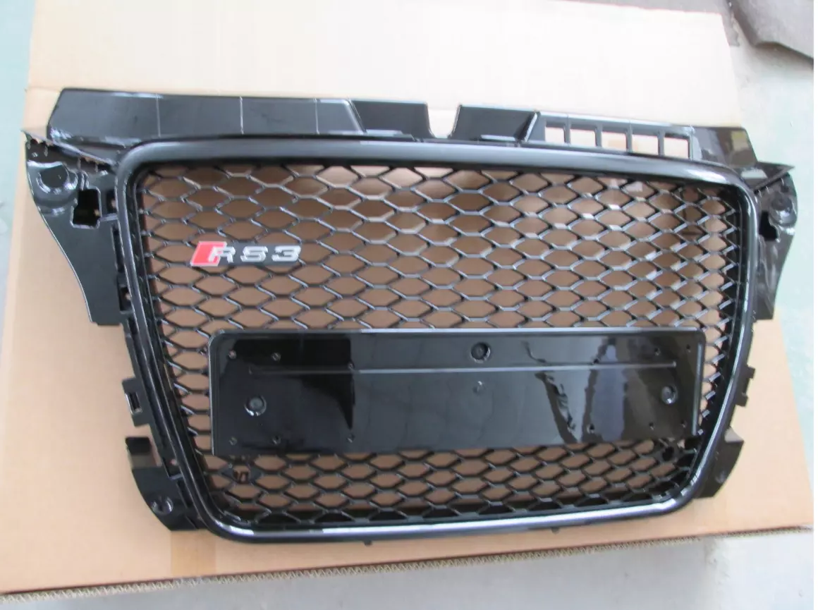 Front Bumper Radiator Grill Audi A3 2008-2011 Style RS3 Black