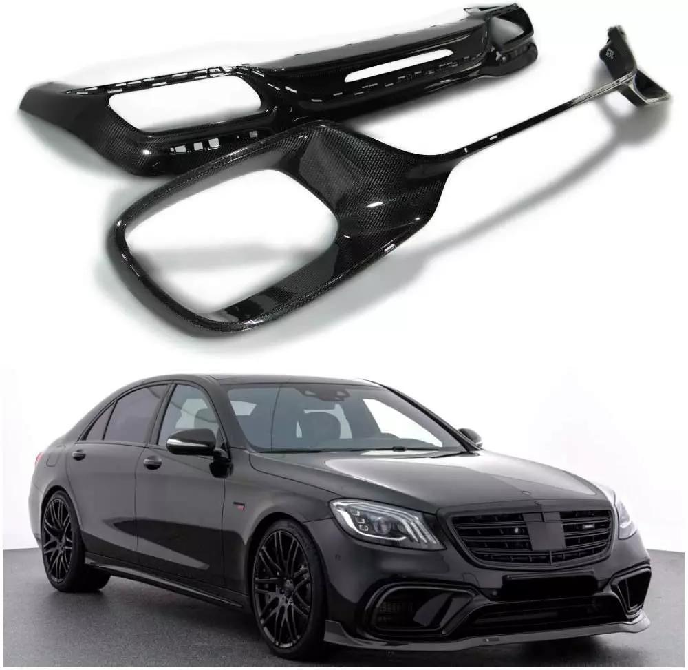 Mercedes-Benz S-Class W222 Facelift Carbon Fiber Front And Rear Diffusers