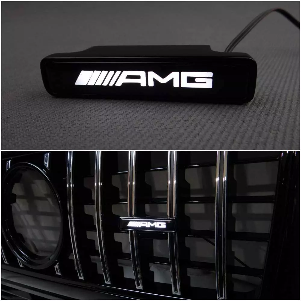 AMG LED Grill White Badge Grille Emblem Logo for Mercedes G-Class W463A