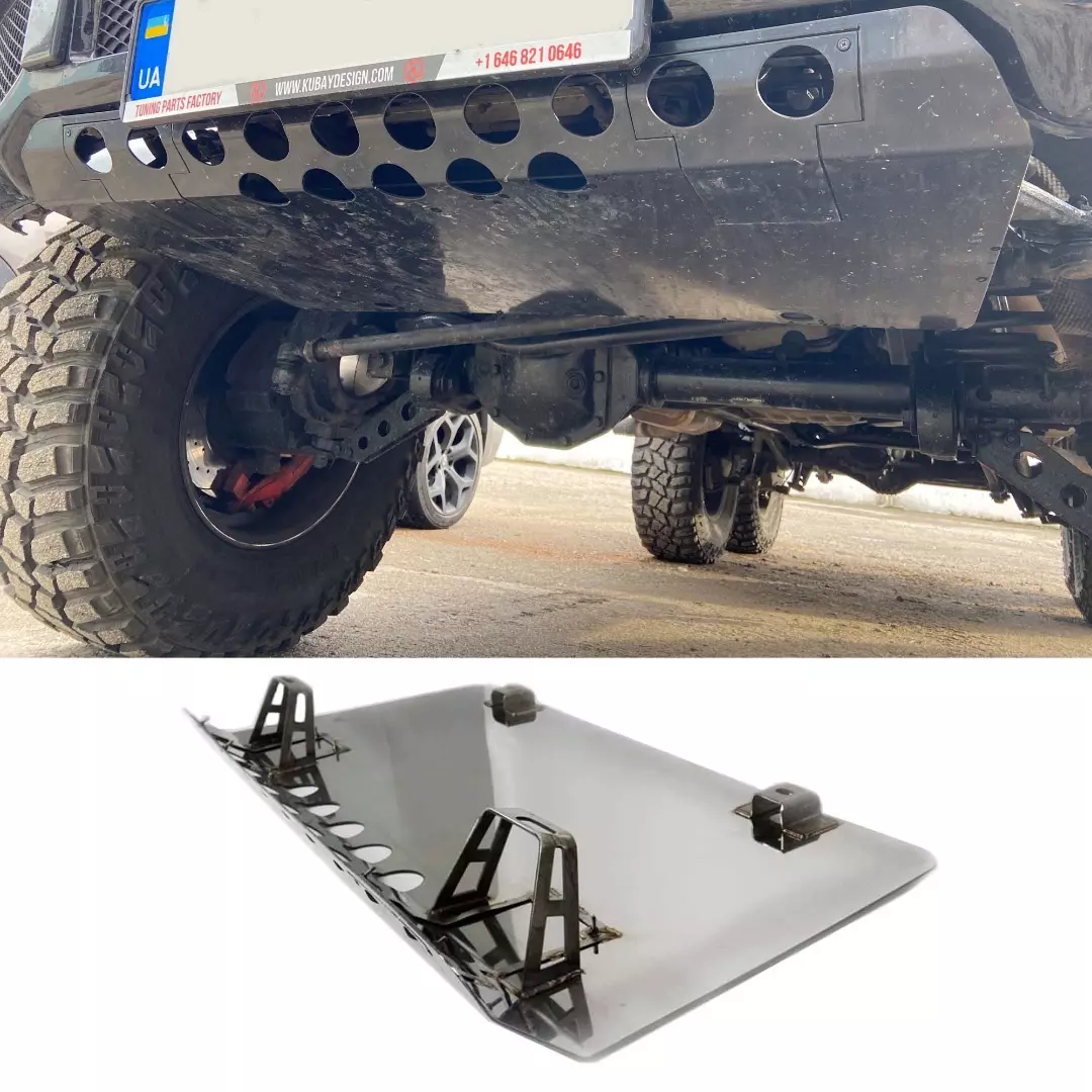 Front Stainless Steel Skid Plate for 6x6 Mercedes-Benz W463 G-Class