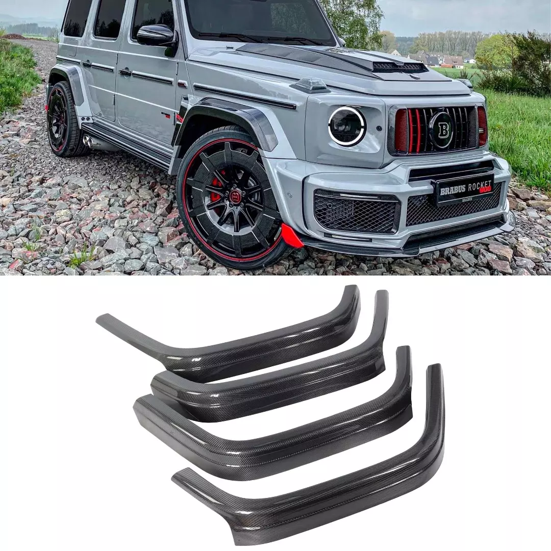 Carbon Fiber Fender Flares Extensions Covers Brabus G900 Rocket for Mercedes-Benz G-Class W463A