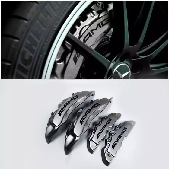 Fiberglass Silver AMG Style Brake Caliper Covers for Mercedes-Benz G-Class W463