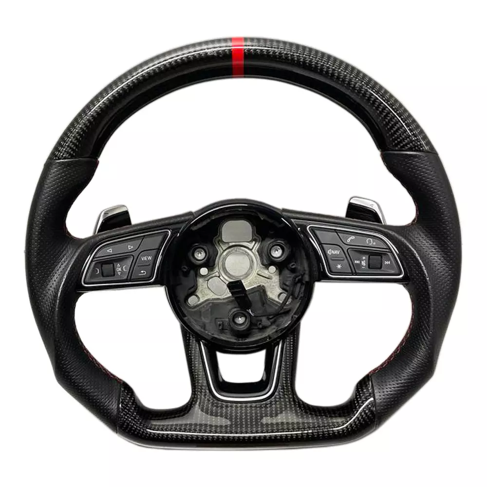 Carbon Fiber Steering Wheel Perforated Leather for Audi A4 S4 A5 S5
