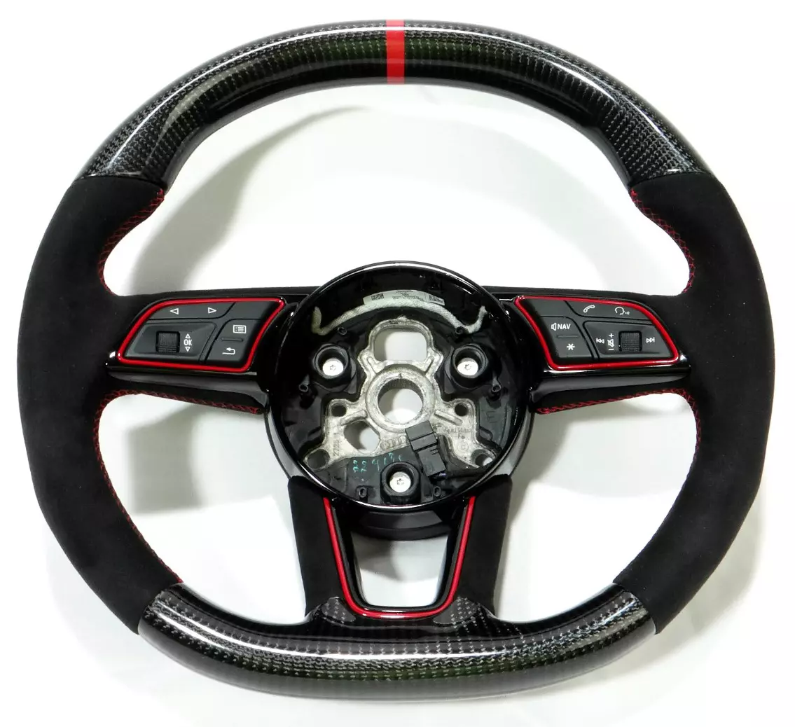 Audi RS4 RS5 RS3 S3 S4 S5 A5 A4 Steering Wheel Carbon Fiber Alcantara