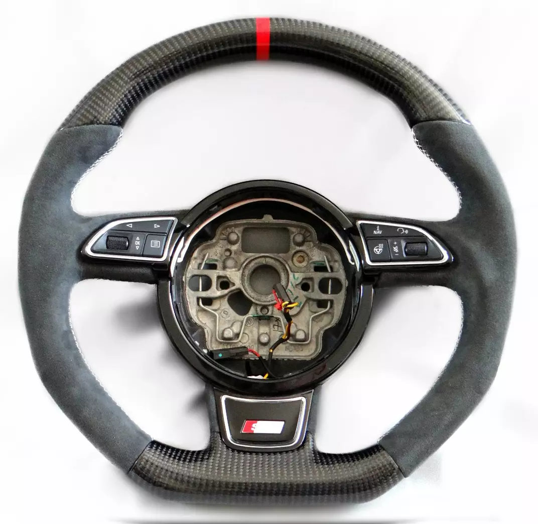 Audi S7 A7 A6 S6 A8 S8 Steering Wheel Carbon Alcantara