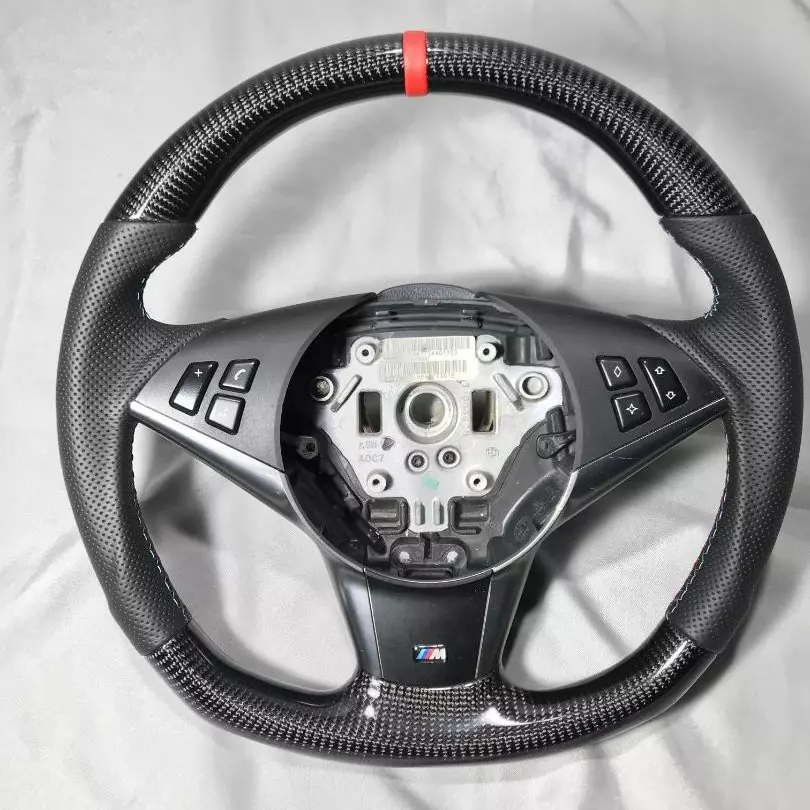 BMW E60 E63 E61 Steering Wheel Carbon Leather