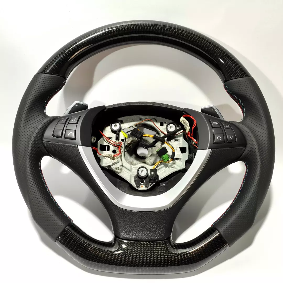 BMW E70 E71 X5 X6 Steering Wheel Carbon Leather