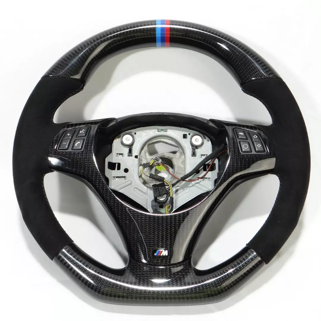 BMW E90 E92 E93 E87 E82 E88 E81 M1 M3 Steering Wheel Carbon Alcantara