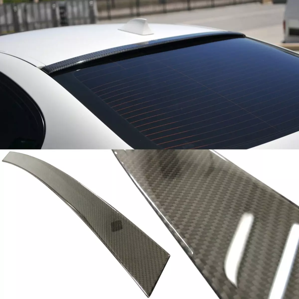 Roof Spoiler Carbon Fiber Trim for BMW 5 Series F10