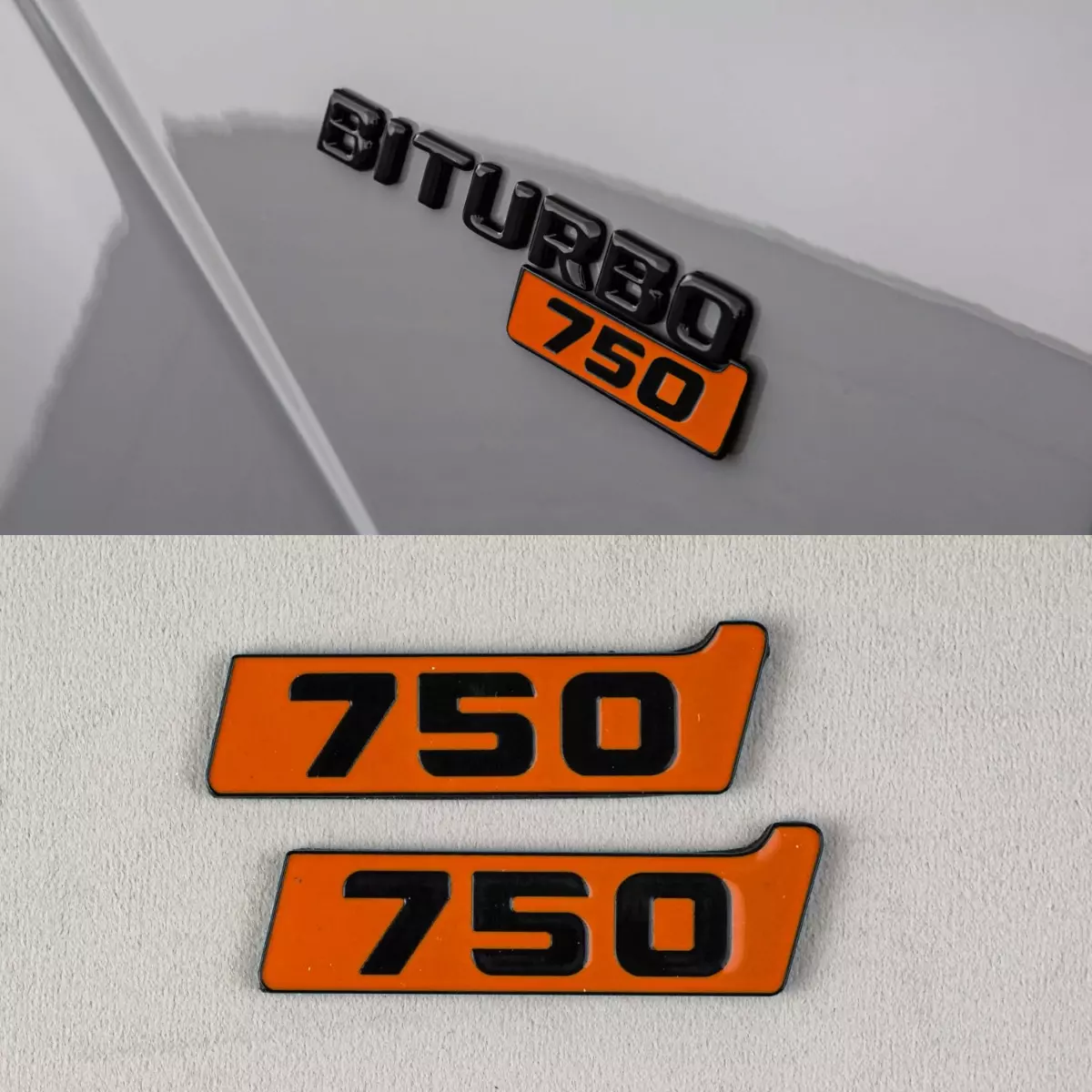 Brabus 750 Orange Fenders Emblem Logo Badges for W463 W463A G-Class Mercedes-Benz