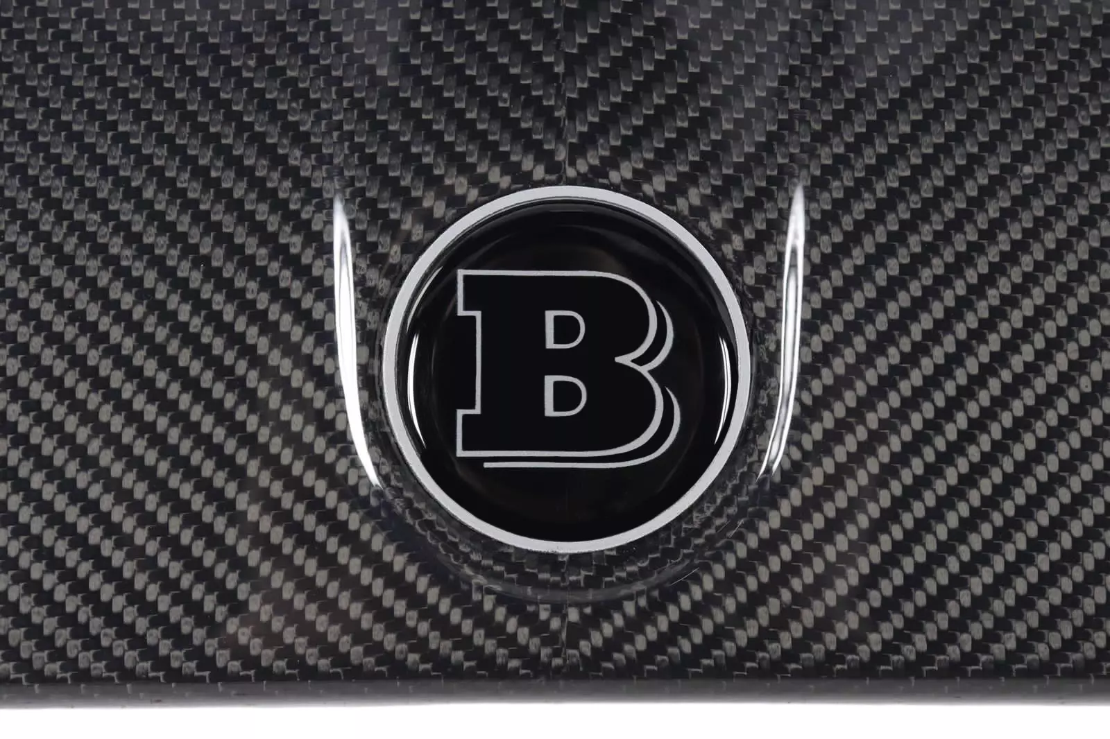 Grey Metal Brabus Badge Logo Emblem 55mm for Hood Scoop Trunk Mercedes-Benz G-Wagon G-Class W463