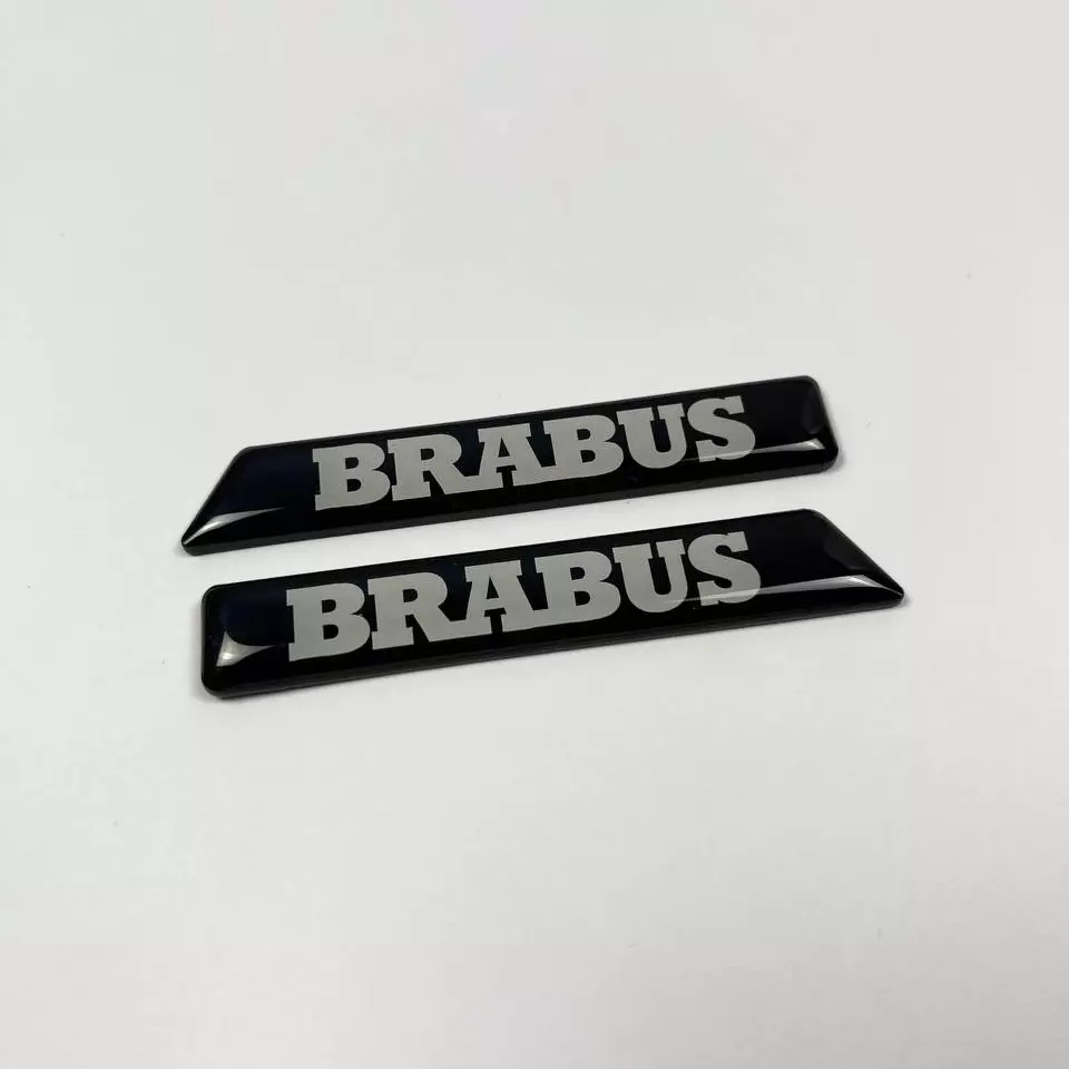 Brabus Fender Emblems Gray Side Moldings Inserts for Mercedes W463A G-Class