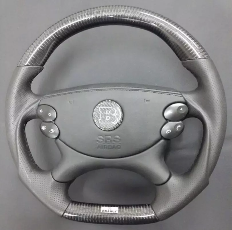 Mercedes-Benz CLK E-Class G-Class W463 W211 W209 Steering Wheel Carbon Leather