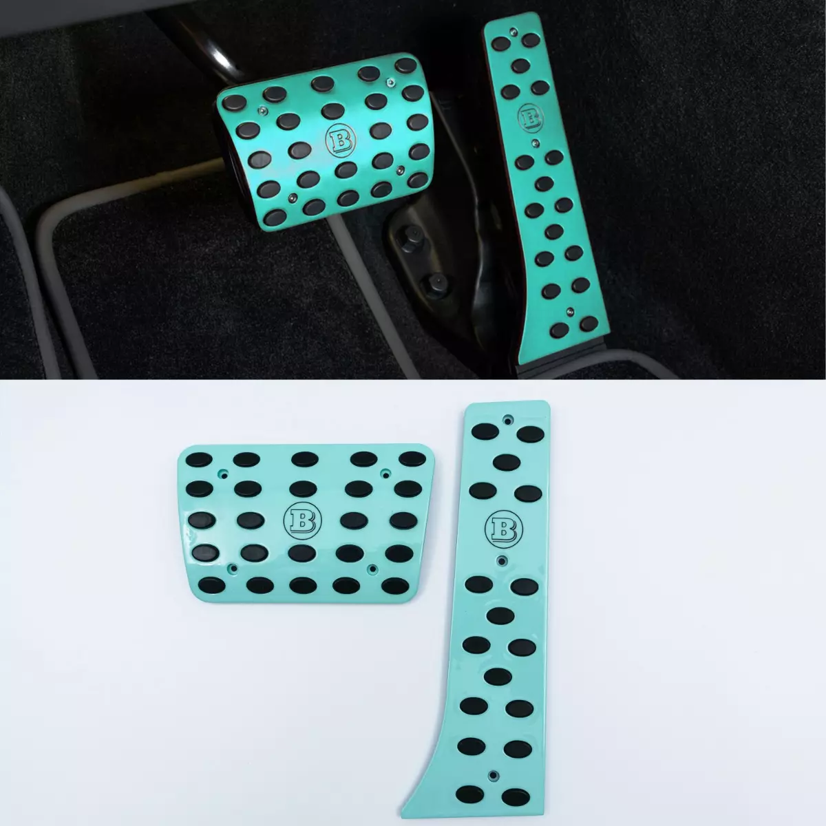 Brabus Tiffany Blue Pedal Covers Set for G-Class W463A Mercedes-Benz