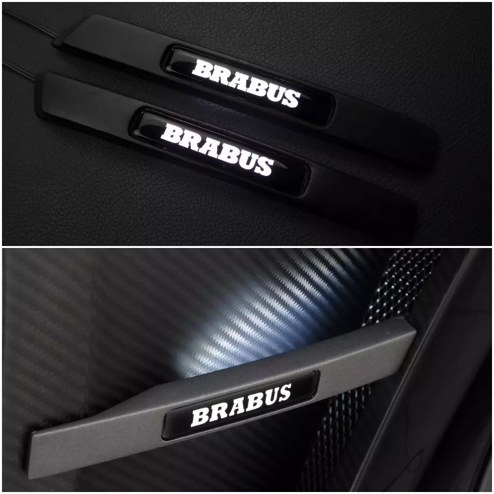 Fiberglass Brabus Widestar LED Fenders Side Insertions for Mercedes-Benz G-Class W463 2pcs Set