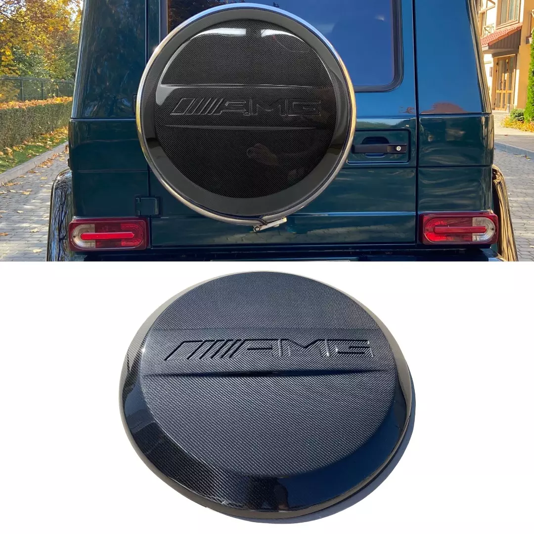 Carbon Fiber AMG Rear Spare Tire Cover for Mercedes-Benz W463 G-Class