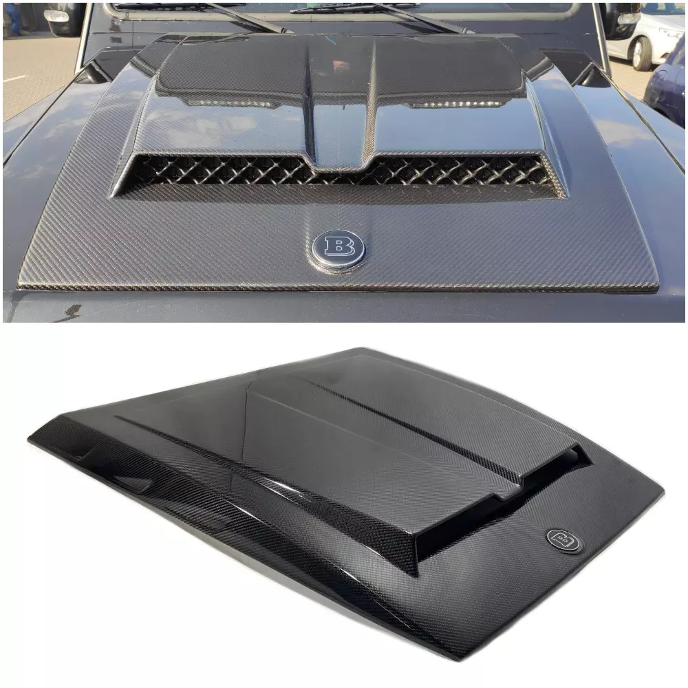 Carbon Brabus Hood Cover W463A Style for Mercedes-Benz W463 G-Wagon