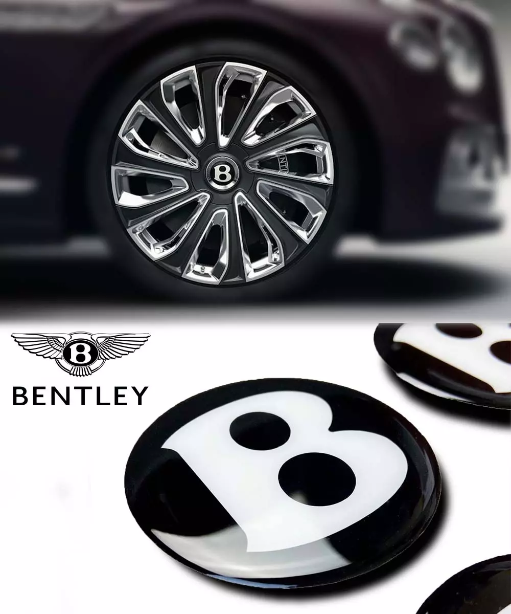 Wheel Center Cap Stickers for Bentley Cars