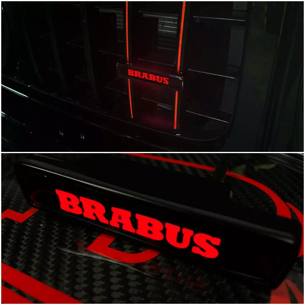Brabus LED Grill Red Badge Grille Emblem Logo for Mercedes W463 G Wagon G63 G500 G55