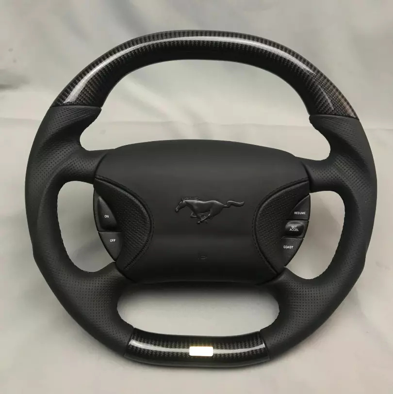 Ford Mustang Steering Wheel Carbon Leather