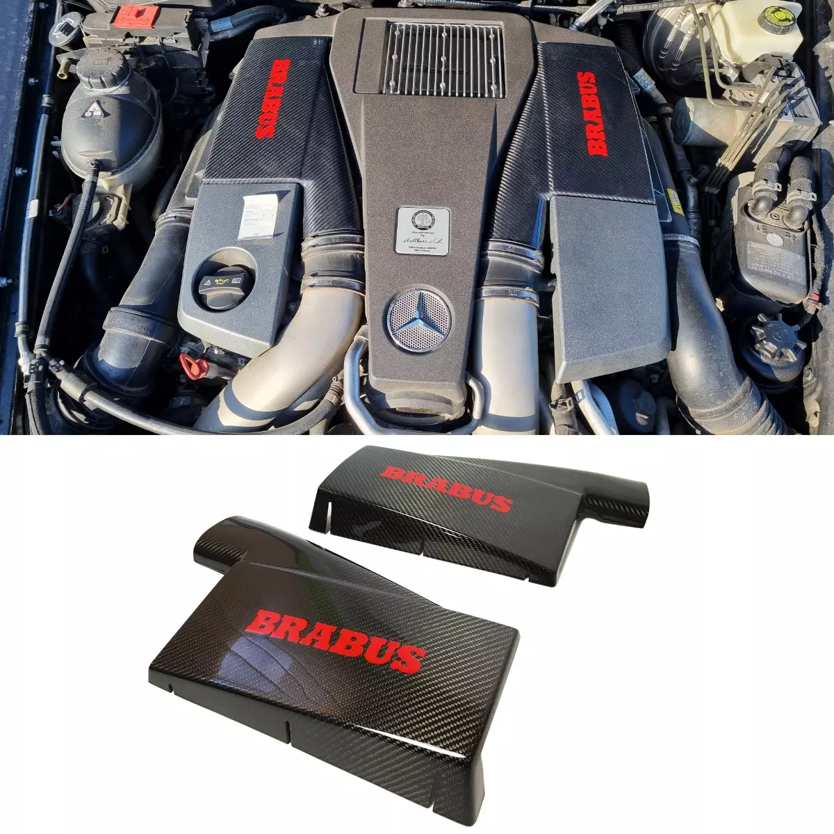 Mercedes-Benz W463 G63 G-Class Brabus Carbon Fiber Engine Air Filter Covers