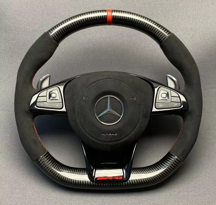 Mercedes-Benz AMG E-Class C-Class W205 W213 Steering Wheel Carbon Alcantara
