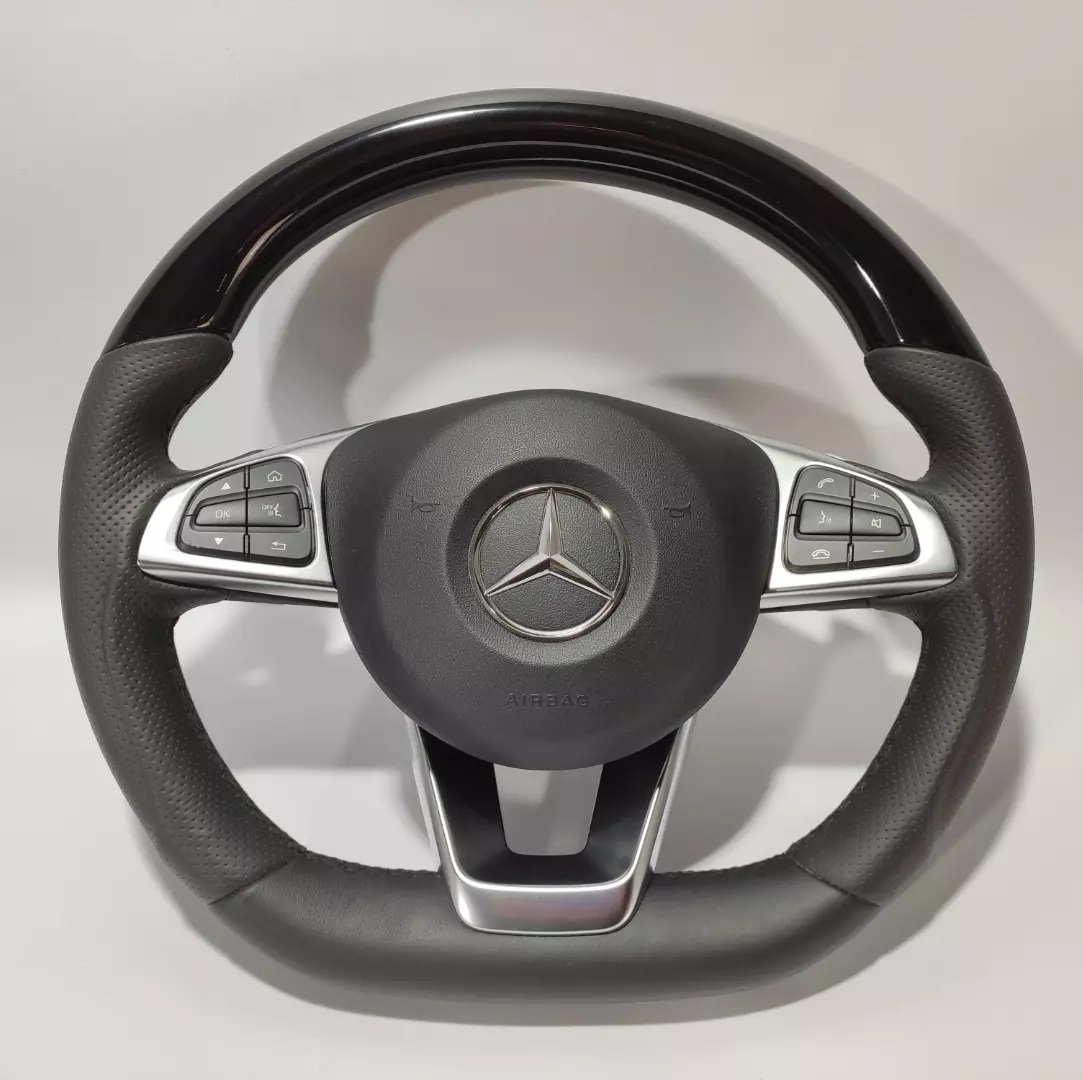 Mercedes-Benz GLE GLC GLS C CLA W205 W166 X166 Steering Wheel Black Piano Leather