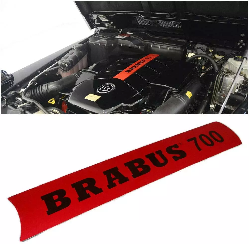 Mercedes-Benz W463 G63 G55 G500 Brabus 700 Style Engine Cover Red Badge Emblem 