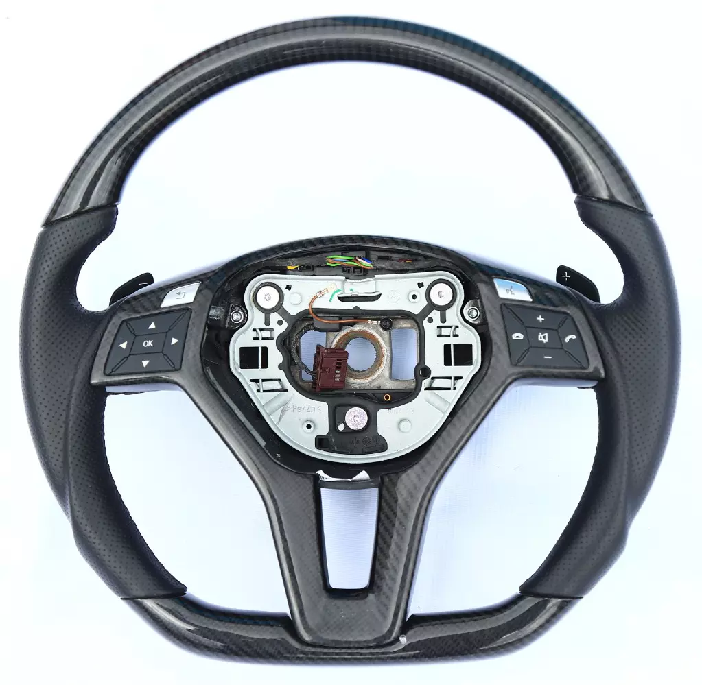 Mercedes-Benz CLS E-Class SLK W172 W212 W218 Steering Wheel Carbon Leather