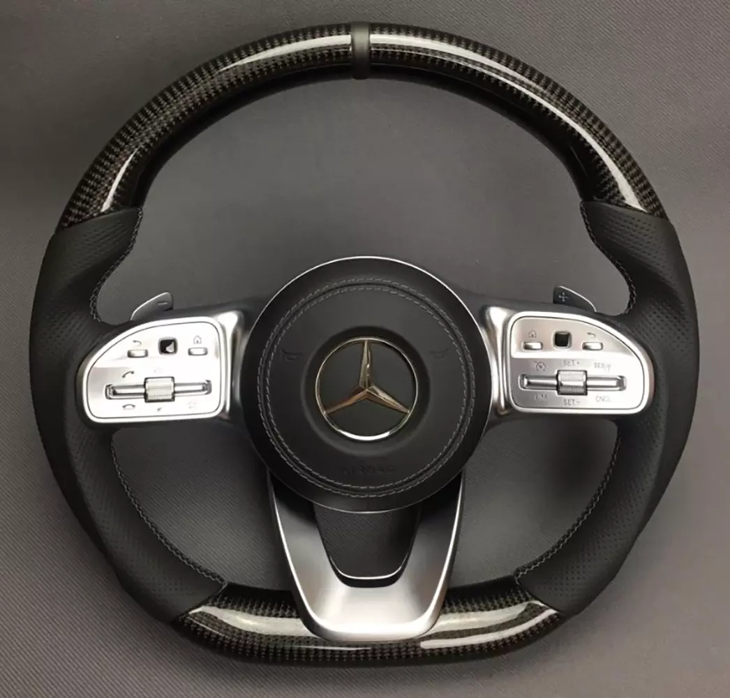 Mercedes-Benz G-Class W463A Steering Wheel Carbon Fiber Perforated Leather