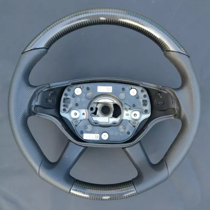 Mercedes-Benz S-Class W221 Steering Wheel Carbon Fiber Leather