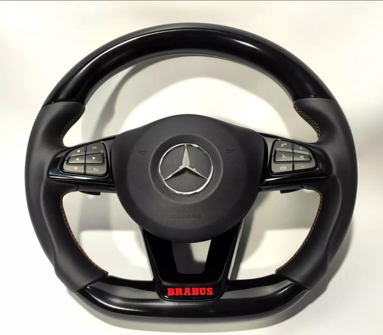 Mercedes-Benz GLC GLE GLS C CLA W205 W166 X166 Steering Wheel Piano Black Leather