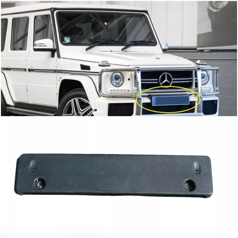 Carbon Fiber Number Plate Frame for Mercedes-Benz G-Wagon W463