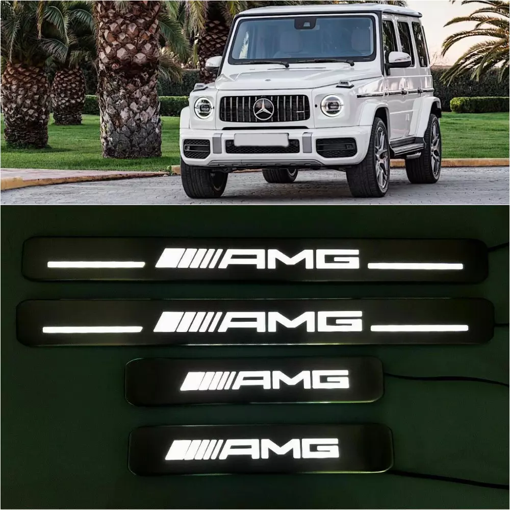 AMG Door Sills LED Scuff Plates Set for Mercedes-Benz G-Class G-Wagon W463A W464