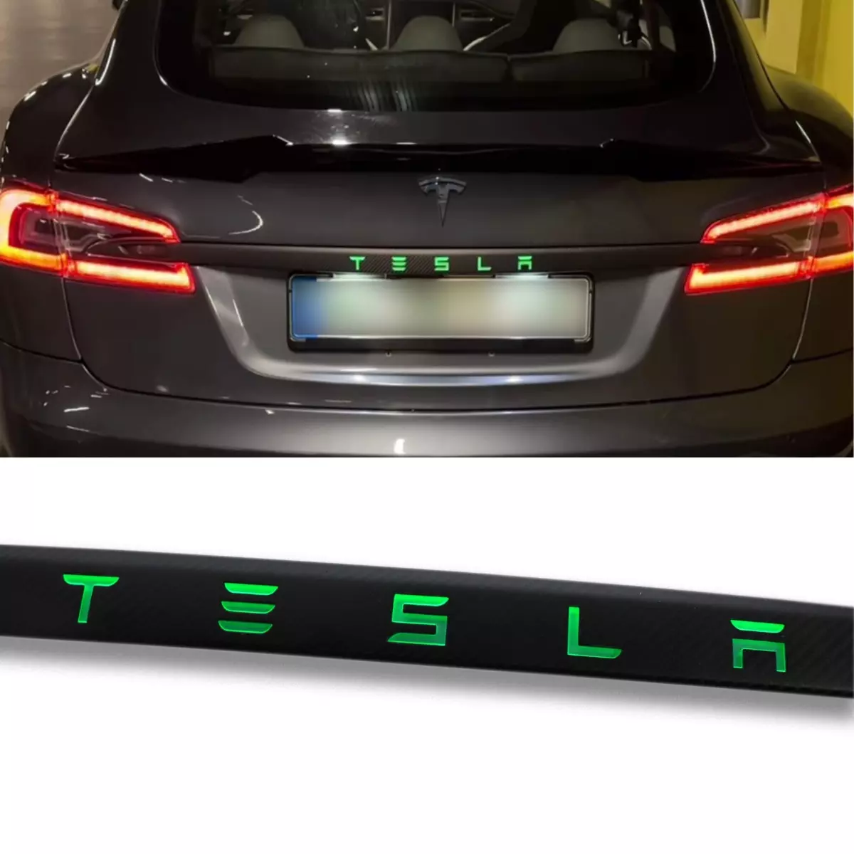 Rear Carbon LED Trim for Tesla Model S