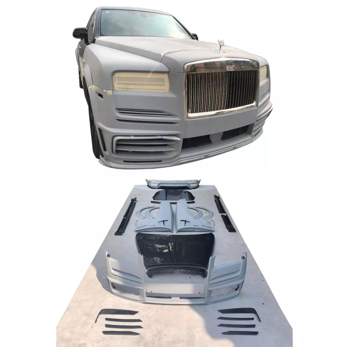 Rolls-Royce Cullinan Carbon Fiber + Fiberglass Mansory Body Kit