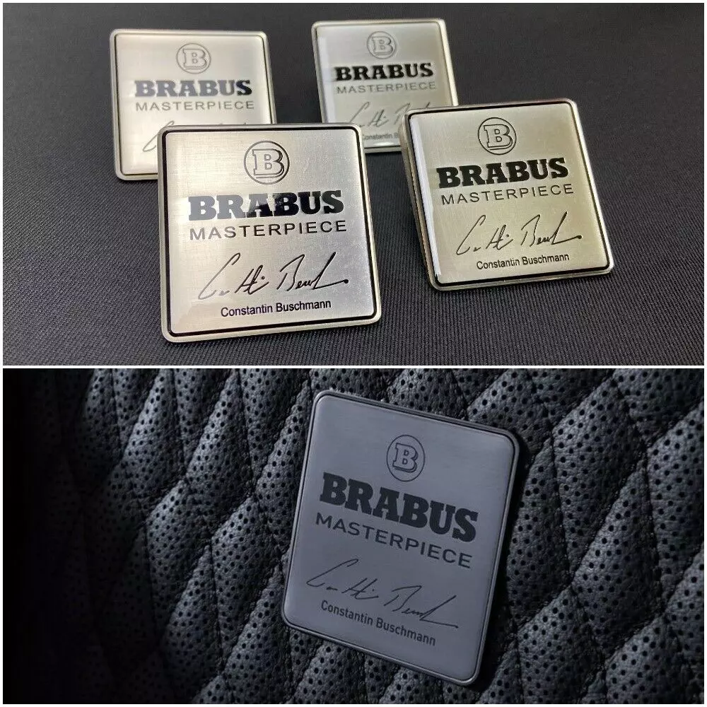 Brabus Seat Badges Interior Emblems for Mercedes-Benz Cars