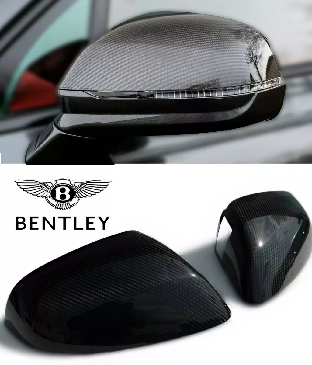 Carbon Fiber Side Mirror Covers for Bentley Bentayga 2015-18