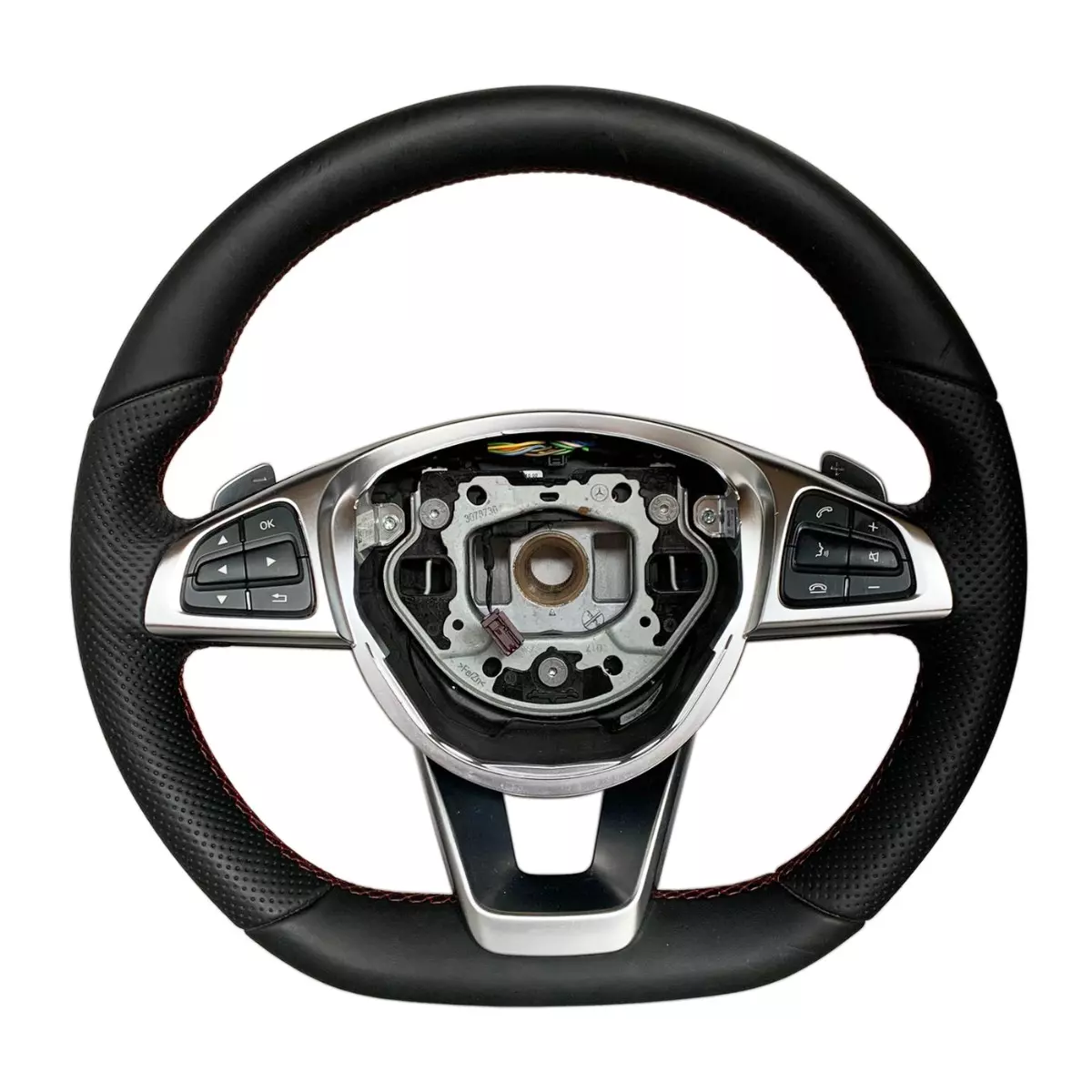 Steering Wheel Leather for GLE GLC GLS C CLA W205 W166 X166 Mercedes-Benz 